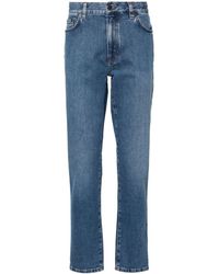 Zegna - Halbhohe Slim-Fit-Jeans - Lyst