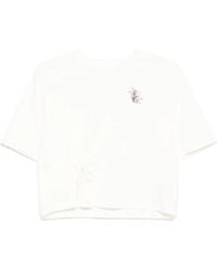 Musium Div. - Logo-Embroidered T-Shirt - Lyst