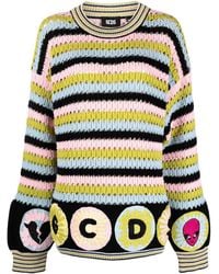 Gcds - Colour-Block Stripe Knit Jumper - Lyst