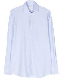 Dell'Oglio - Striped Classic-Collar Shirt - Lyst