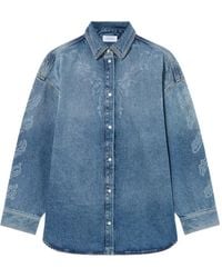 Off-White c/o Virgil Abloh - Surchemise Lover En Jean À Motif Cachemire - Lyst