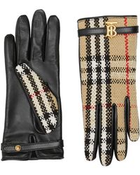 Burberry - Handschuhe mit Vintage-Check - Lyst