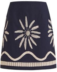 Marie Oliver - Orlee Embroidered Cotton Skirt - Lyst