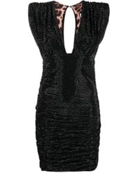 Philipp Plein - Crystal-Embellished Mini Dress - Lyst