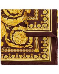 Versace - Large Barocco Printed Silk Scarf - Lyst