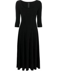 Norma Kamali - Reversible V-Neck Dress - Lyst