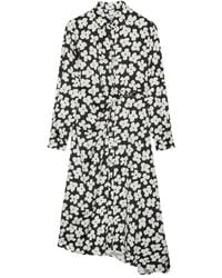 MSGM - Midi-Jurk Met Bloemenprint - Lyst