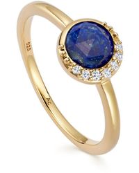Astley Clarke - Gold Luna Gemstone Ring - Lyst