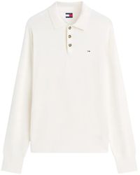 Tommy Hilfiger - Logo-Patch Long-Sleeve Polo Shirt - Lyst