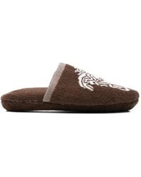 Versace - Chaussons À Motif Medusa En Jacquard - Lyst
