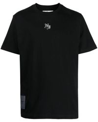 Izzue - Embroidered-logo Cotton T-shirt - Lyst