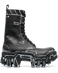 Balenciaga - Bulldozer Lace-up Boots - Lyst
