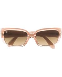 Ray-Ban - Rectangle-Frame Sunglasses - Lyst