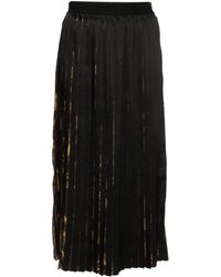 Versace - Watercolour Couture Pleated Midi Skirt - Lyst