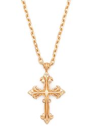 Emanuele Bicocchi - Cross-Pendant Polished-Finish Necklace - Lyst