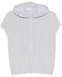 Peserico - Vest Met Kapmouwen En Rits - Lyst