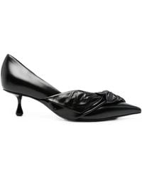 Jimmy Choo - Issy Bow-Detail Pointed-Toe Heeled Pumps - Lyst