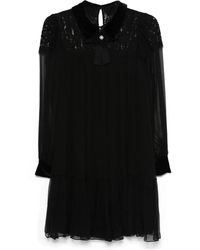 Nissa - Abito Midi Con Inserto - Lyst