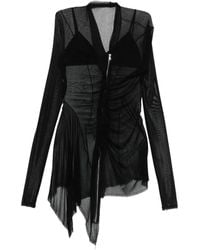 Yehuafan - Zip Ruched Top - Lyst