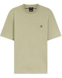 BOSS - Double B Monogram-Patch T-Shirt - Lyst