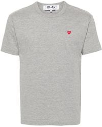 COMME DES GARÇONS PLAY - Heart Emblem T-Shirt - Lyst