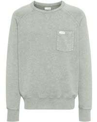 Fay - Katoenen Sweater Met Logopatch - Lyst