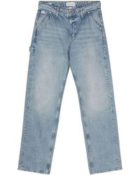 Calvin Klein - Ausgeblichene Straight-Leg-Jeans - Lyst