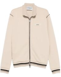 Iceberg - Striped-Trim Zip-Up Sweatshirt - Lyst