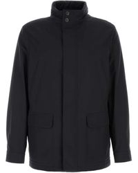 ZEGNA - Button Wool Jacket - Lyst