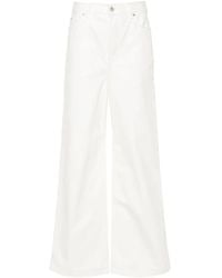 Loewe - High-Rise Straight-Leg Jeans - Lyst