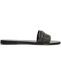 NICOLAS LAINAS - Crystal-Embellished Sandals - Lyst
