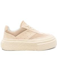MM6 by Maison Martin Margiela - Suede-Panelled Sneakers - Lyst