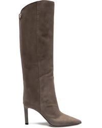 Jimmy Choo - Alizze 85Mm Pointed-Toe Knee-High Boots - Lyst