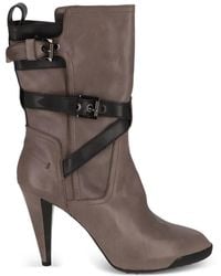 Tod's - Buckle-Strap Leather Ankle Boots - Lyst