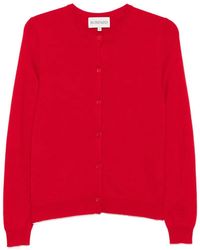 Bompard - Crew-Neck Button-Up Cardigan - Lyst