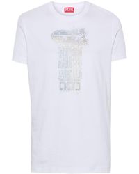 DIESEL - T-diegor-k68 Cotton T-shirt - Lyst