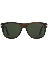 Tom Ford - Sonnenbrille Mit Eckigem Gestell - Lyst