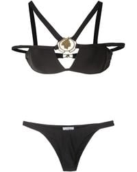 Amir Slama - Metallic Embellishment Bikini Set - Lyst