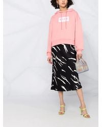 MSGM - Sudadera Con Capucha Y Logo - Lyst