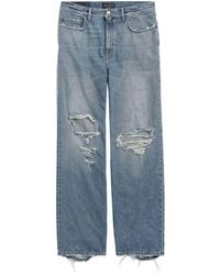 Balenciaga - Gerade Jeans im Distressed-Look - Lyst