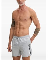 Nike - Logo-Print Drawstring Swim Shorts - Lyst