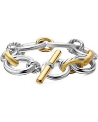 David Yurman - Bracelet Dy Mercer Chain En Or 18Ct Pavé De Diamants (25 Mm) - Lyst