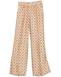 Alberto Biani - Printed Trousers - Lyst
