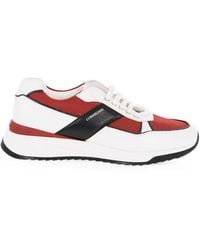Corneliani - Lace-Up Leather Sneakers - Lyst