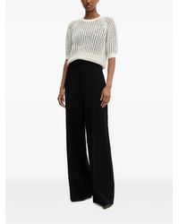 BOSS - Raglan-Sleeve Open-Knit Sweater - Lyst