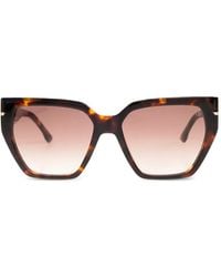 Victoria Beckham - Geometric-Frame Sunglasses - Lyst