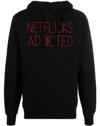 Mc2 Saint Barth - Slogan-Embroidered Cotton Hoodie - Lyst