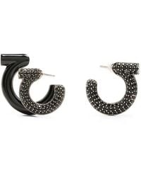 Ferragamo - Gancini Logo Earrings - Lyst