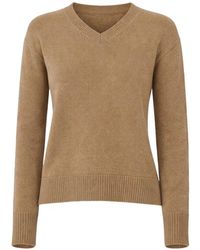 Max Mara - Ribbed V-Neck Sweater - Lyst