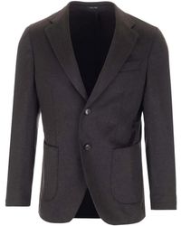 Al Duca d'Aosta - Single-Breasted Wool Blazer - Lyst